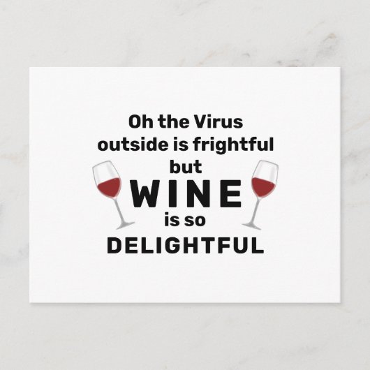 Virus Outside is een vriendelijke Funny Kerstwoord Feestdagenkaart (Voorkant)