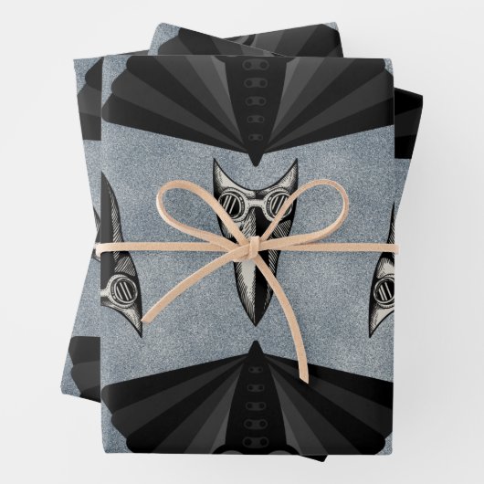 Virus-plagued Plague Doctor Inpakpapier Vel (In situ)