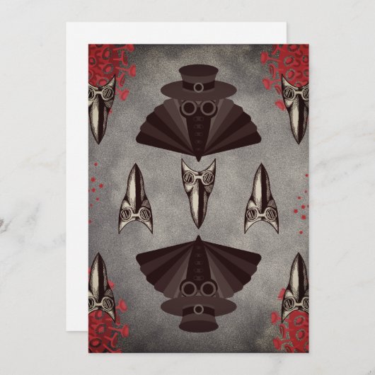 Virus-plagued Plague Doctor Kaart (Voorkant / Achterkant)