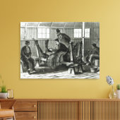 Virus uit het kalf halen canvas afdruk (Insitu (Woonkamer))