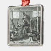 Virus uit het kalf halen metalen ornament (Links)