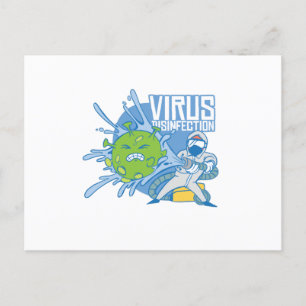 Virusdesinfectie Briefkaart