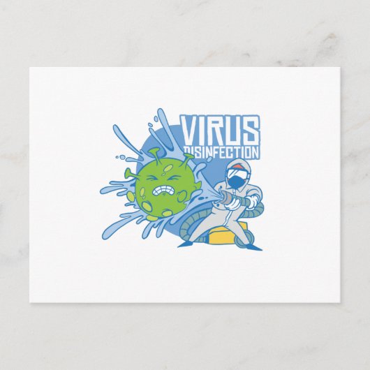 Virusdesinfectie Briefkaart (Voorkant)