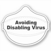 Virusmasker-sticker niet uitschakelen sticker (Voorkant)