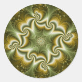 Virusmutatie Ronde Sticker (Voorkant)