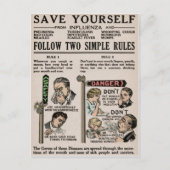 Viruspreventie Briefkaart (Voorkant)