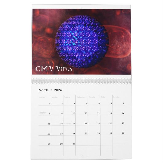 Virussen en andere slechte jongens kalender (Mar 2026)