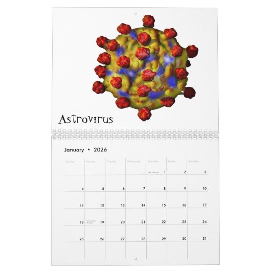 Virussen en andere slechte jongens kalender (Jan 2026)