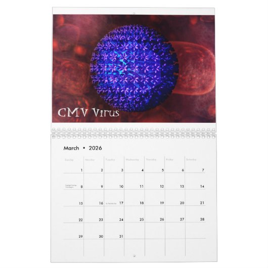 Virussen en andere slechte jongens kalender (Mar 2026)