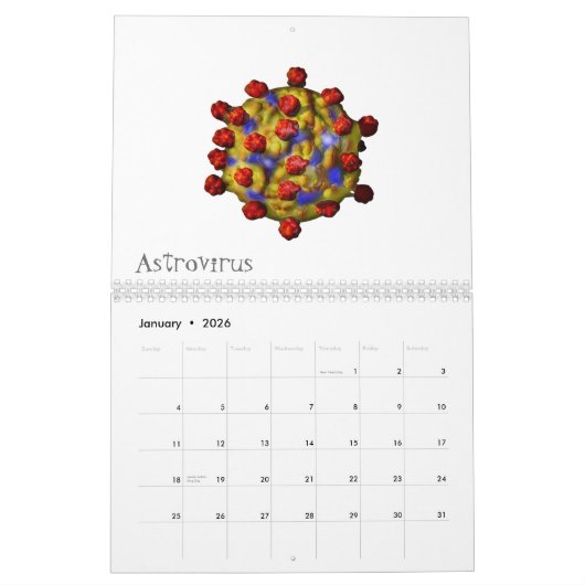 Virussen en andere slechte jongens kalender (Jan 2026)