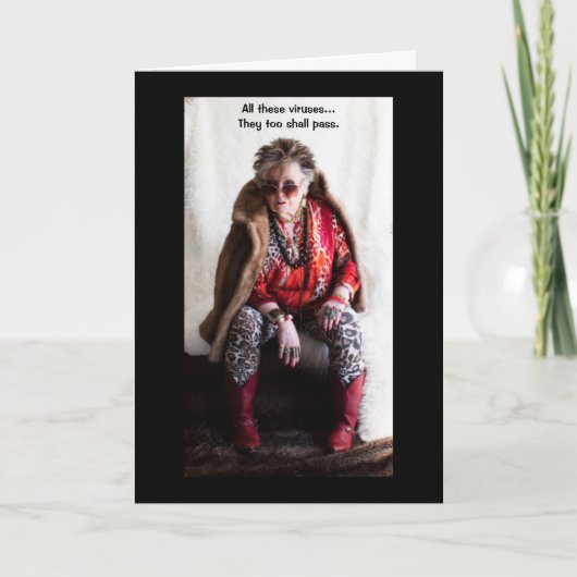 Virussen kunnen net als nierstenen een humoristisc kaart (Voorkant)