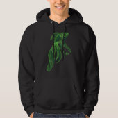 Vis 02 Groen Hoodie (Voorkant)