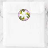 Vis 02k3v ronde sticker (Tas)