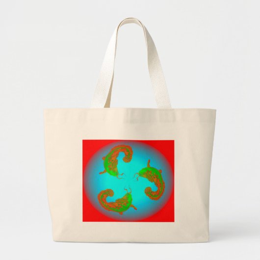 Vis 02k3vi grote tote bag (Voorkant)