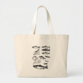 Vis 25 grote tote bag (Voorkant)
