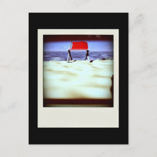 Vis-à-vis variatie 3D Computer Art zwart briefkaar Briefkaart