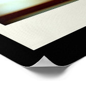 Vis-à-vis variatie 3D Computer Art zwart poster (Hoek)