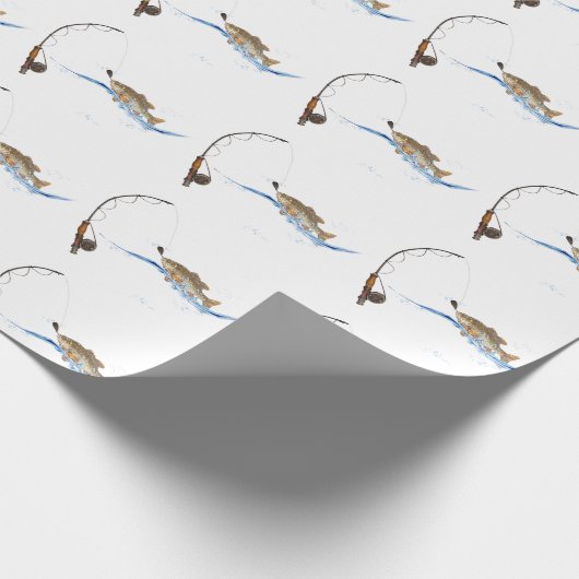 Vis aan de haak cadeaupapier (Hoek)