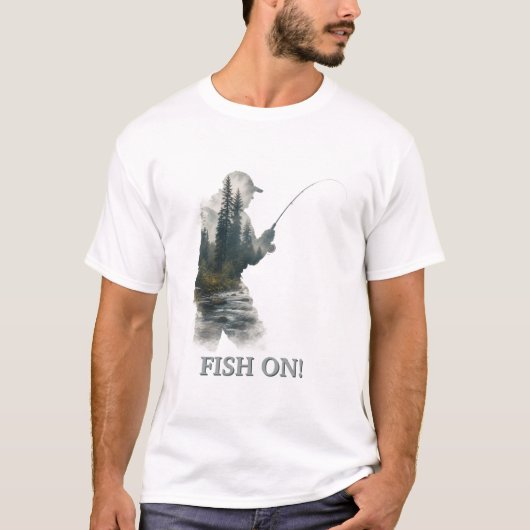 "Vis Aan de Haak!" T-shirt (Voorkant)
