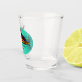 Vis aan (vlieg) shot glas (Rechts)