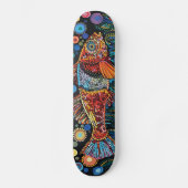 Vis - Aboriginal stijl - Skateboard Deck (Voorkant)