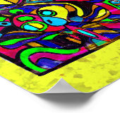 Vis Abstract Kunst Poster 11 x 14 (Hoek)