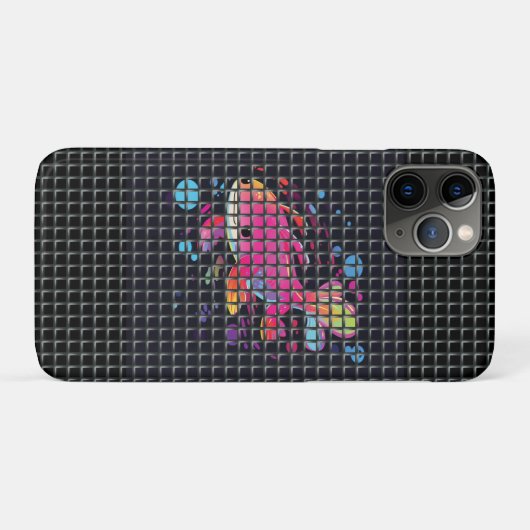 Vis achter net illustratie Case-Mate iPhone case (Achterkant (horizontaal))