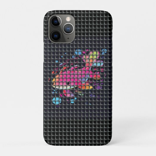 Vis achter net illustratie Case-Mate iPhone case (Achterkant)