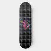 Vis achter net illustratie persoonlijk skateboard (Voorkant)