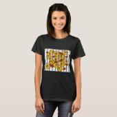 Vis achter tralies t-shirt (Voorkant volledig)