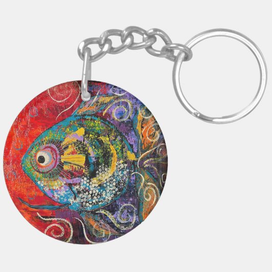 vis Acryl Sleutelhanger (Achterkant Rechts)