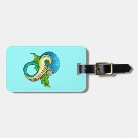 Vis Acrylhoudend Bagagelabel (Voorkant horizontaal)