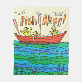 Vis Ahoy! Fleece Deken