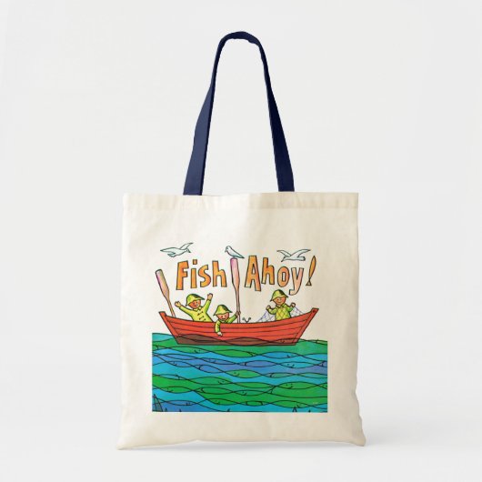 Vis Ahoy! Tote Bag (Voorkant)