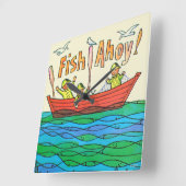 Vis Ahoy! Vierkante Klok (Hoek)