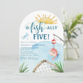 Vis Ally Five! | Vijfde verjaardag Kaart (Staand voorkant)