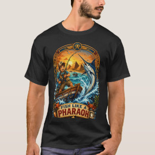 Vis als een farao vis shirt ontwerp