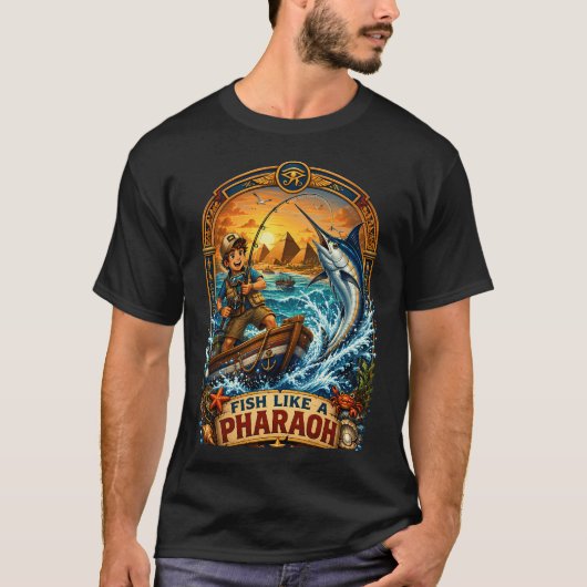 Vis als een farao vis shirt ontwerp (Voorkant)
