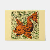 Vis Antiek Tegel Oude kunst Deurmat (Voorkant)