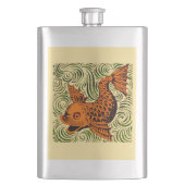 Vis Antiek Tegel Oude kunst Flacon (Voorkant)