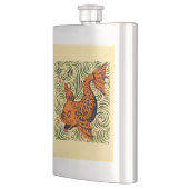 Vis Antiek Tegel Oude kunst Flacon (Links)