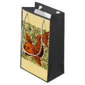 Vis Antiek Tegel Oude kunst Klein Cadeauzakje (Achterkant Gekanteld)