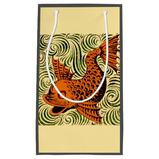 Vis Antiek Tegel Oude kunst Klein Cadeauzakje (Voorkant)