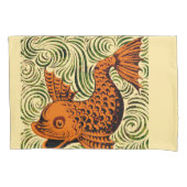 Vis Antiek Tegel Oude kunst Kussensloop (Voorkant)