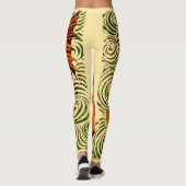 Vis Antiek Tegel Oude kunst Leggings (Achterkant)