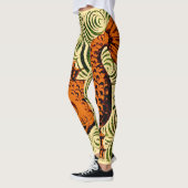 Vis Antiek Tegel Oude kunst Leggings (Links)