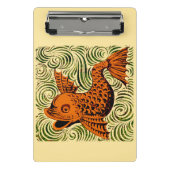 Vis Antiek Tegel Oude kunst Mini Klembord (Voorkant)