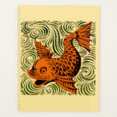 Vis Antiek Tegel Oude kunst Planner (Voorkant)