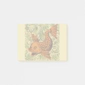 Vis Antiek Tegel Oude kunst Post-it® Notes (Voorkant)