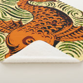 Vis Antiek Tegel Oude kunst Sherpa Deken (3/4)